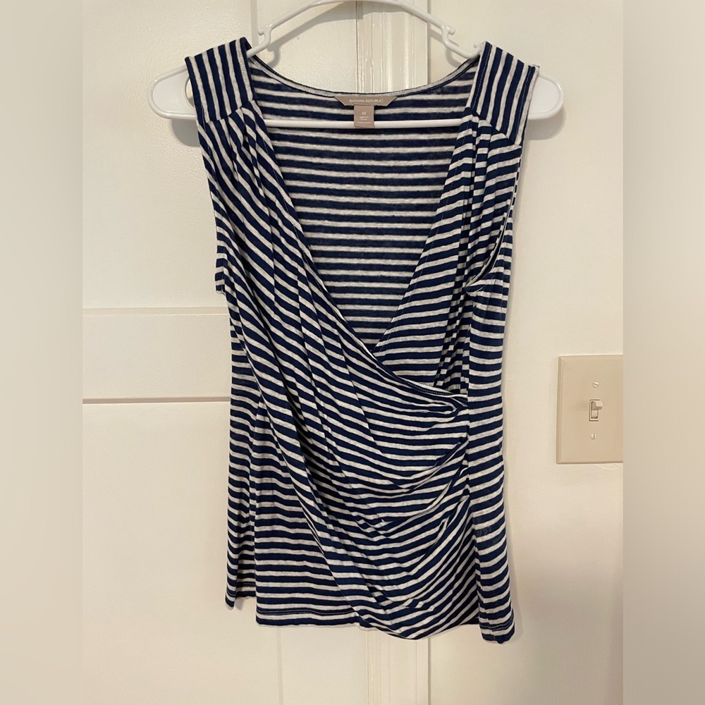 Faux Wrap Banana Republic Knit Top